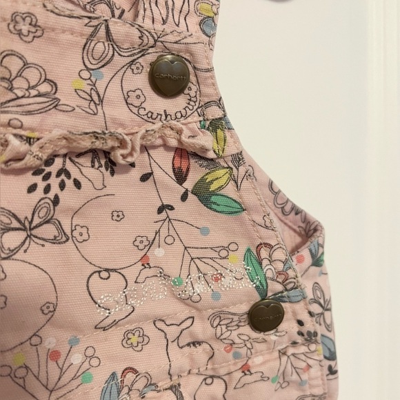 Carhartt Baby Girl Printed Overalls - Picture 2 of 5